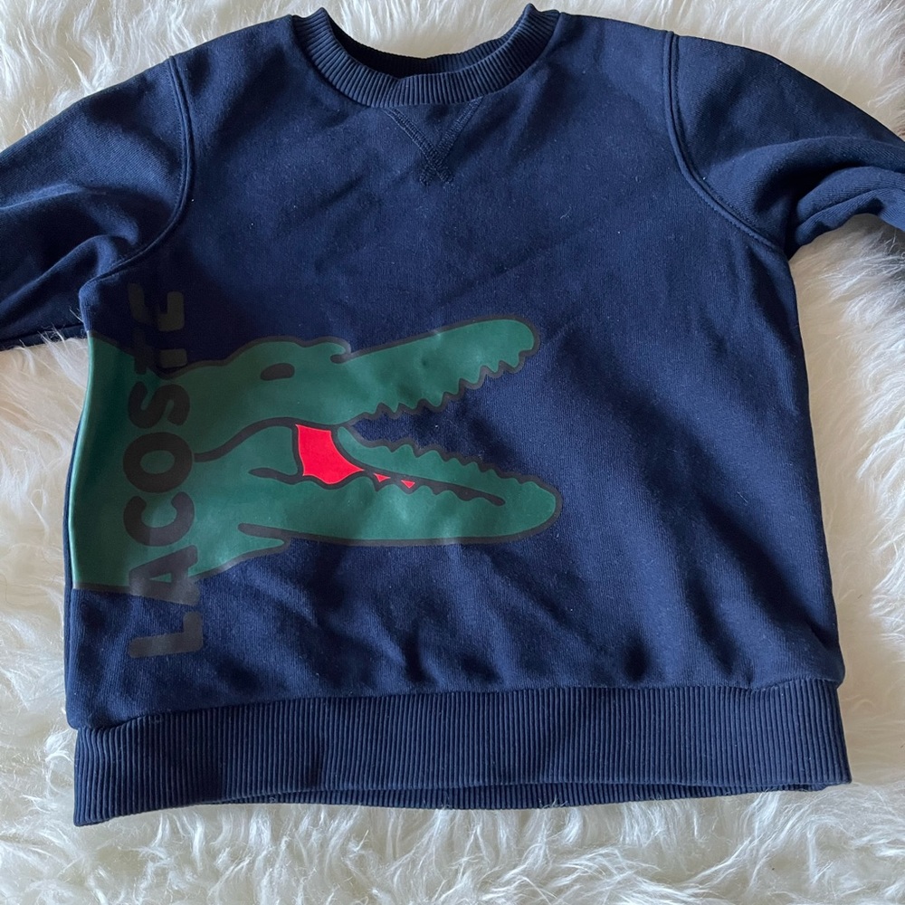 2021 Like new boys Lacoste sweatshirt